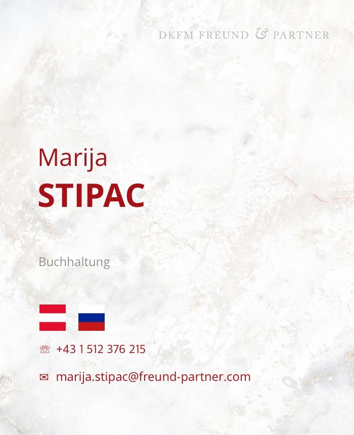 Marija Stipac, Buchhalterin